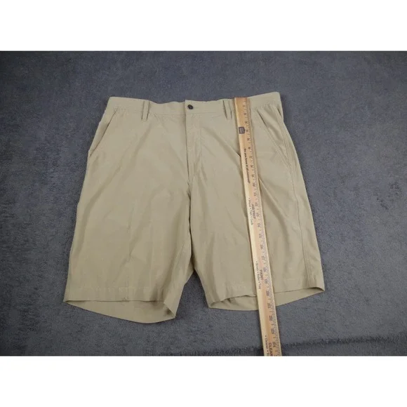 FootJoy Mens Performance Golf Shorts Khaki Tan Flat Front Stretch Size 36 FJ - Picture 6 of 9